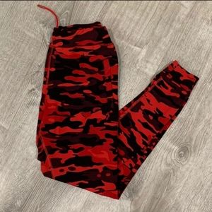 **RESERVED**Alphalete red camo joggers